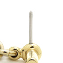 エルメス HERMES シュル メールPM ベージュ×ブラック×ゴールド GP バッファローホーン ピアス ゴールド金具