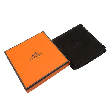 エルメス HERMES シュル メールPM ベージュ×ブラック×ゴールド GP バッファローホーン ピアス ゴールド金具