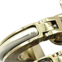 シャネル CHANEL ココマーク フープピアス AB6747 シャンパンゴールド メタル ラインストーン ピアス CCマーク