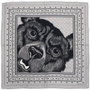 エルメス HERMES カレ65 CARRE グリクレール×ブラック×ホワイト カシミヤ シルク スカーフ 新品 未使用【GRRRRR!/ガルルルルル!】