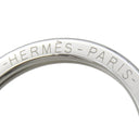 エルメス HERMES カルメン ウノドス モーヴペール×ヴェールシプレ ラムスキン キーリング シルバー金具 ピンク 緑 フリンジ キーホルダー