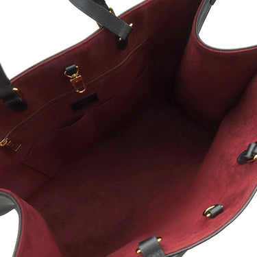 ルイヴィトン LOUIS VUITTON オンザゴーGM M45945 ブラック×ベージュ モノグラムアンプラント 2WAYバッグ ゴールド金具 黒 ハンドバッグ ショルダーバッグ