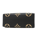 ルイヴィトン LOUIS VUITTON オンザゴーGM M45945 ブラック×ベージュ モノグラムアンプラント 2WAYバッグ ゴールド金具 黒 ハンドバッグ ショルダーバッグ