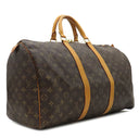 ルイヴィトン LOUIS VUITTON キーポル 50 M41426 モノグラム モノグラムキャンバス ボストンバッグ ゴールド金具 茶 鍵/パドロック/ネームタグ/ポワニエ欠品