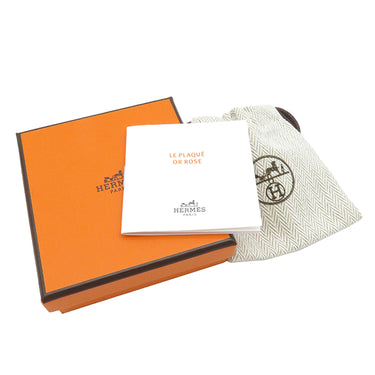 エルメス HERMES ポップアッシュ Hピアス ミニ ローズドラジェ×ピンクゴールド GP エナメル ピアス ローズゴールド金具 H型