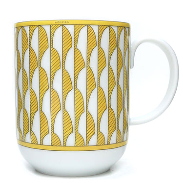 エルメス HERMES ソレイユ ドゥ エルメス P046016P イエロー 磁器 食器 黄色 マグカップ ポーセリン