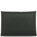 エルメス HERMES カルヴィ デュオ ブラック ヴォーエプソン カードケース シルバー金具 新品 未使用 黒