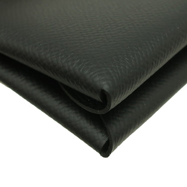 エルメス HERMES カルヴィ デュオ ブラック ヴォーエプソン カードケース シルバー金具 新品 未使用 黒