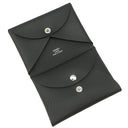 エルメス HERMES カルヴィ デュオ ブラック ヴォーエプソン カードケース シルバー金具 新品 未使用 黒