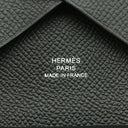 エルメス HERMES カルヴィ デュオ ブラック ヴォーエプソン カードケース シルバー金具 新品 未使用 黒
