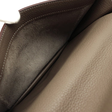 エルメス HERMES サックアデペッシュ 27 エトゥープ トゴ ビジネスバッグ シルバー金具 グレージュ ハンドバッグ