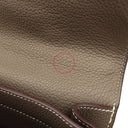 エルメス HERMES サックアデペッシュ 27 エトゥープ トゴ ビジネスバッグ シルバー金具 グレージュ ハンドバッグ