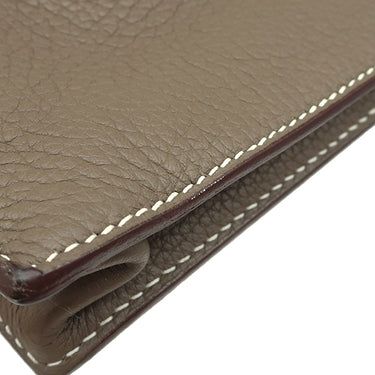 エルメス HERMES サックアデペッシュ 27 エトゥープ トゴ ビジネスバッグ シルバー金具 グレージュ ハンドバッグ