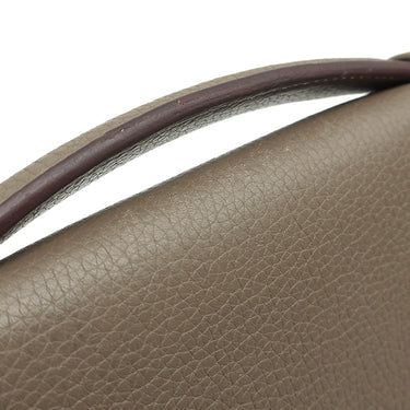 エルメス HERMES サックアデペッシュ 27 エトゥープ トゴ ビジネスバッグ シルバー金具 グレージュ ハンドバッグ