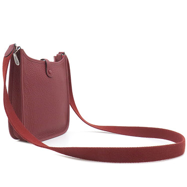 エルメス HERMES エヴリンTPM ルージュアッシュ トリヨンクレマンス ショルダーバッグ シルバー金具 新品 未使用 赤
