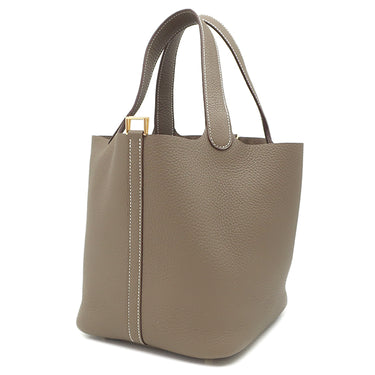 エルメス HERMES ピコタンロックMM  エトゥープ トリヨンクレマンス ハンドバッグ ゴールド金具 新品 未使用 グレージュ