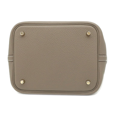 エルメス HERMES ピコタンロックMM  エトゥープ トリヨンクレマンス ハンドバッグ ゴールド金具 新品 未使用 グレージュ