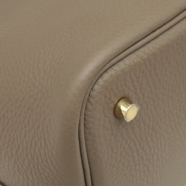 エルメス HERMES ピコタンロックMM  エトゥープ トリヨンクレマンス ハンドバッグ ゴールド金具 新品 未使用 グレージュ