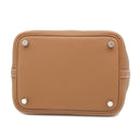 エルメス HERMES ピコタンロックPM ゴールド トリヨンクレマンス ハンドバッグ シルバー金具 新品 未使用 茶