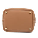 エルメス HERMES ピコタンロックPM ゴールド トリヨンクレマンス ハンドバッグ ゴールド金具 新品 未使用 茶