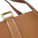 エルメス HERMES ピコタンロックPM ゴールド トリヨンクレマンス ハンドバッグ ゴールド金具 新品 未使用 茶
