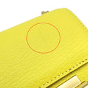 エルメス HERMES ヴェルーミニ ジョーヌシトロン シェーブル ショルダーバッグ ゴールド金具 黄