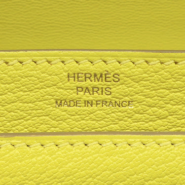 エルメス HERMES ヴェルーミニ ジョーヌシトロン シェーブル ショルダーバッグ ゴールド金具 黄