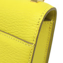 エルメス HERMES ヴェルーミニ ジョーヌシトロン シェーブル ショルダーバッグ ゴールド金具 黄