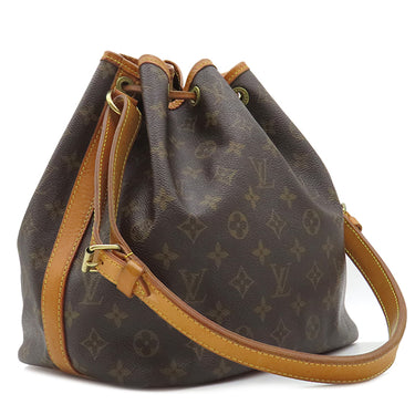 ルイヴィトン LOUIS VUITTON プチ ノエ M42226 モノグラム モノグラムキャンバス ショルダーバッグ ゴールド金具 茶
