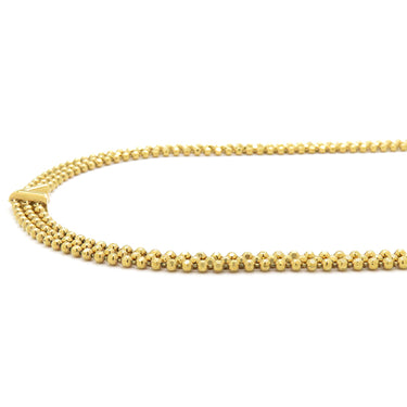 ルイヴィトン LOUIS VUITTON コリエ エセンシャル Vスキン M00635 ゴールド GP ネックレス