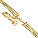 ルイヴィトン LOUIS VUITTON コリエ エセンシャル Vスキン M00635 ゴールド GP ネックレス