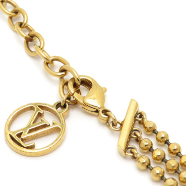 ルイヴィトン LOUIS VUITTON ブラスレ エセンシャル V スキン M00636 ゴールド GP ブレスレット