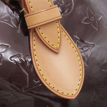 ルイヴィトン LOUIS VUITTON ローズウッド アヴェニュー M93510 アマラント モノグラムヴェルニ ハンドバッグ ゴールド金具 赤紫 ショルダー 肩掛け