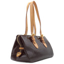 ルイヴィトン LOUIS VUITTON ローズウッド アヴェニュー M93510 アマラント モノグラムヴェルニ ハンドバッグ ゴールド金具 赤紫 ショルダー 肩掛け