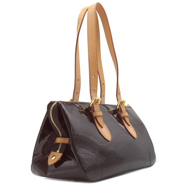 ルイヴィトン LOUIS VUITTON ローズウッド アヴェニュー M93510 アマラント モノグラムヴェルニ ハンドバッグ ゴールド金具 赤紫 ショルダー 肩掛け