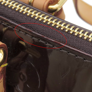 ルイヴィトン LOUIS VUITTON ローズウッド アヴェニュー M93510 アマラント モノグラムヴェルニ ハンドバッグ ゴールド金具 赤紫 ショルダー 肩掛け