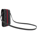 バレンシアガ BALENCIAGA BALENCIAGA × GUCCI ザ ハッカー プロジェクト 680130 ブラック キャンバス レザー ショルダーバッグ シルバー金具 グッチコラボ ミニバッグ 黒