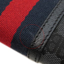 バレンシアガ BALENCIAGA BALENCIAGA × GUCCI ザ ハッカー プロジェクト 680130 ブラック キャンバス レザー ショルダーバッグ シルバー金具 グッチコラボ ミニバッグ 黒