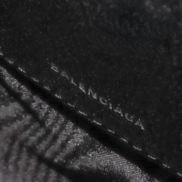 バレンシアガ BALENCIAGA BALENCIAGA × GUCCI ザ ハッカー プロジェクト 680130 ブラック キャンバス レザー ショルダーバッグ シルバー金具 グッチコラボ ミニバッグ 黒