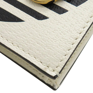 グッチ GUCCI adidas コラボ ホースビット 702248 ホワイト×ブラック レザー 二つ折り財布 ゴールド金具 白 黒 アディダス ショルダーウォレット 新品 未使用