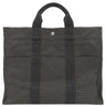 エルメス HERMES エールライントート MM  グレー キャンバス トートバッグ シルバー金具 鍵・カデナ欠品