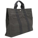エルメス HERMES エールライントート MM  グレー キャンバス トートバッグ シルバー金具 鍵・カデナ欠品