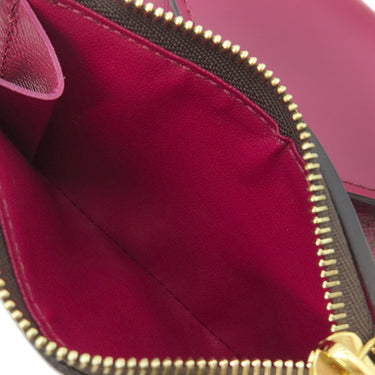 ルイヴィトン LOUIS VUITTON ポルトフォイユ ゾエ M62932 フューシャ モノグラムキャンバス レザー 三つ折り財布 ゴールド金具 茶