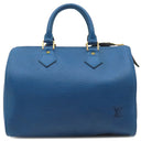 ルイヴィトン LOUIS VUITTON スピーディ25 M43015 トレドブルー エピレザー ハンドバッグ ゴールド金具 青 ボストンバッグ 鍵/パドロック欠品