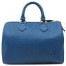 ルイヴィトン LOUIS VUITTON スピーディ25 M43015 トレドブルー エピレザー ハンドバッグ ゴールド金具 青 ボストンバッグ 鍵/パドロック欠品