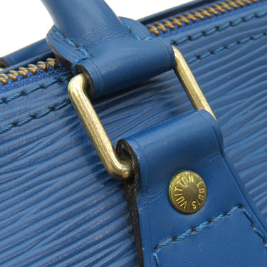 ルイヴィトン LOUIS VUITTON スピーディ25 M43015 トレドブルー エピレザー ハンドバッグ ゴールド金具 青 ボストンバッグ 鍵/パドロック欠品