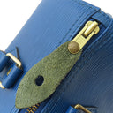 ルイヴィトン LOUIS VUITTON スピーディ25 M43015 トレドブルー エピレザー ハンドバッグ ゴールド金具 青 ボストンバッグ 鍵/パドロック欠品