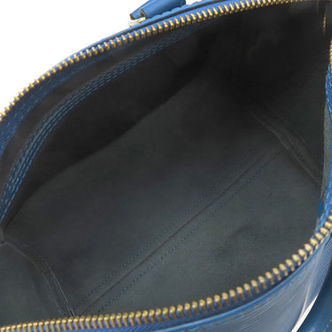 ルイヴィトン LOUIS VUITTON スピーディ25 M43015 トレドブルー エピレザー ハンドバッグ ゴールド金具 青 ボストンバッグ 鍵/パドロック欠品
