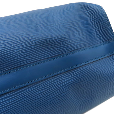 ルイヴィトン LOUIS VUITTON スピーディ25 M43015 トレドブルー エピレザー ハンドバッグ ゴールド金具 青 ボストンバッグ 鍵/パドロック欠品