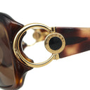 ブルガリ BVLGARI ブルガリブルガリ 63□16 ブラウン プラスチック サングラス ゴールド金具 茶